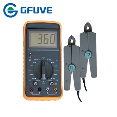 China ELECTRICAL DOUBLE CLAMP PORTABLE DIGITAL PHASE ANGLE METER WITH 10A CURRENT CLAMP supplier