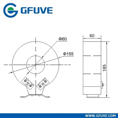 1000/5A CLASS 0.2S CHEAP LOW VOLTAGE CAST RESIN RING CORE CURRENT TRANSFORMER supplier