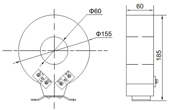 High-precision Cast Resin Straight-Through Current Transformer energy monitoring 30-1000A supplier
