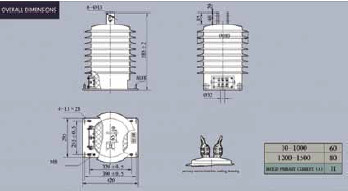 LZZW1-35Q 10-1500A Accuracy 0.2S Industrial Post Type Medium Voltage Power System  Protection Current Transformer supplier