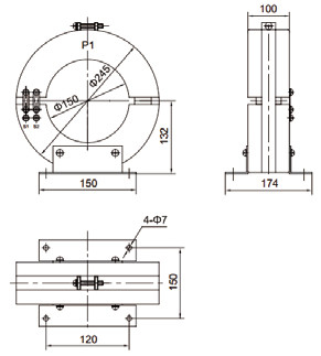 GFLXZK0656-Φ200 12/42/75kv Voltage 50-600A Zero Sequence Current Transformer High Permeability Core High Accuracy supplier