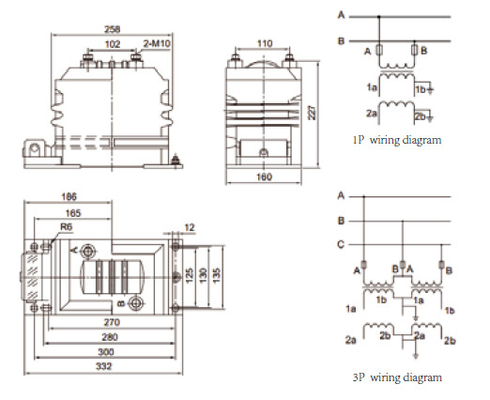 GFJDZ1055-10A1 epoxy resin PT VT voltage transformer potential instruments power system protection and metering supplier