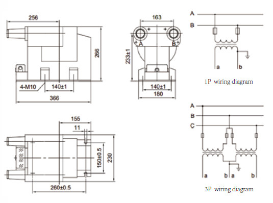 GFJDZ1278-10R epoxy resin indoor installation PT  voltage transformer electrical protect and voltage metering supplier