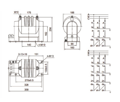 GFJDZX0966-10G electrical protection and metering voltage transformer indoor fully encloed epoxy resin PT supplier