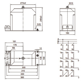 GFJDZX1064-10B 10kv 6kv  potential metering voltage transformer IEC60044; IEC 61869; ANSI/IEEE C57.13 standard supplier
