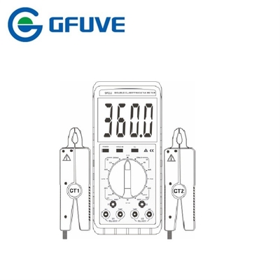 ELECTRICAL DOUBLE CLAMP PORTABLE DIGITAL PHASE ANGLE METER WITH 10A CURRENT CLAMP supplier