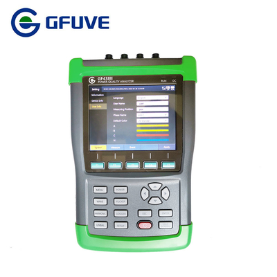 GFUVE WITH 4PCS 3000A CURRENT PROBE HANDHELD THREE PHASE POWER QUALITY ANALYZER supplier