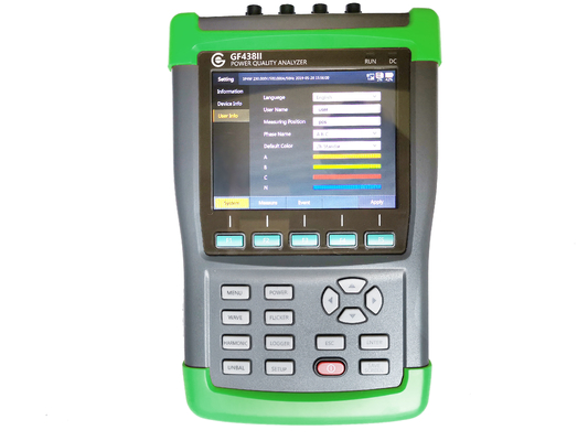 handheld three phase power quality and energy analyzer with 3000a current clamp supplier
